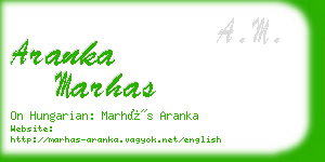 aranka marhas business card